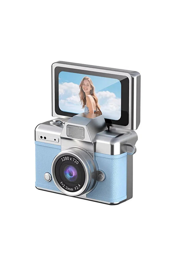 Retro Mini Vlog Kamera HD 720P Dijital Fotoğraf Makinesi Taşınabilir Nostaljik Kamera 📸