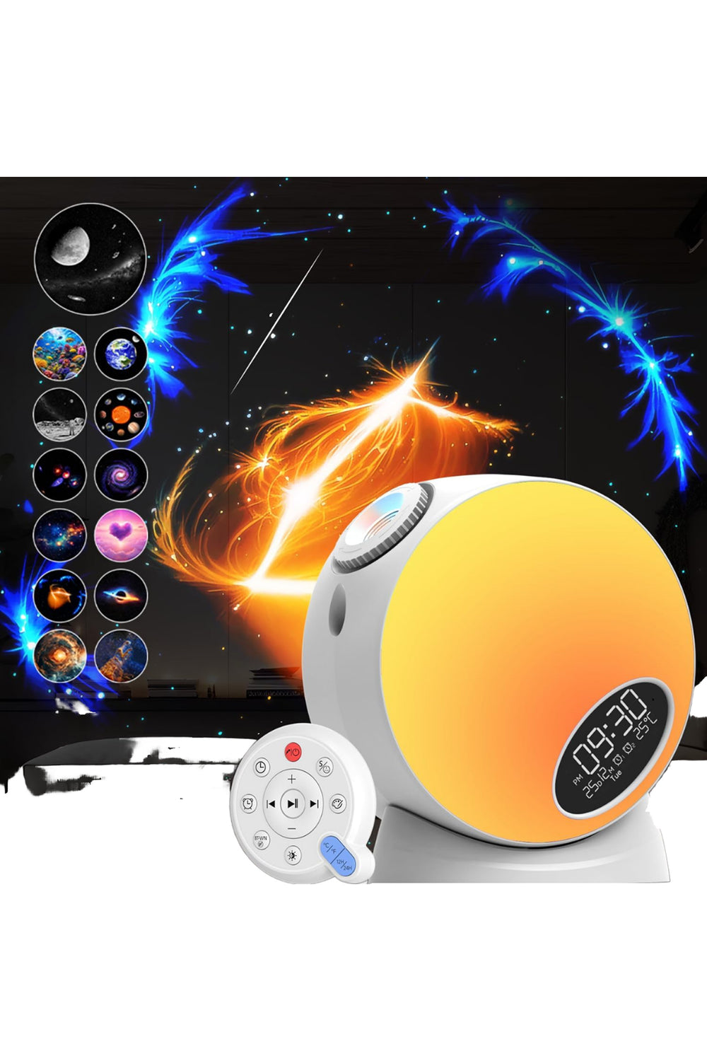 Projector Galaxy Işık Bluetooth Hoparlörlü Yıldız Projektörü