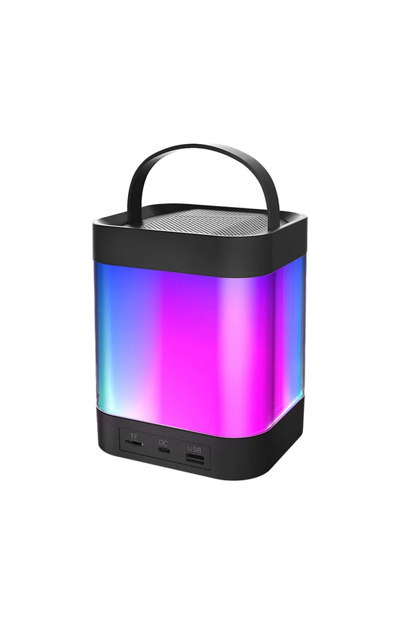 Z9 Kareoke Speaker Mikrafonlu Kablosuz Bluetooth Hoparlör RGB Işıklı