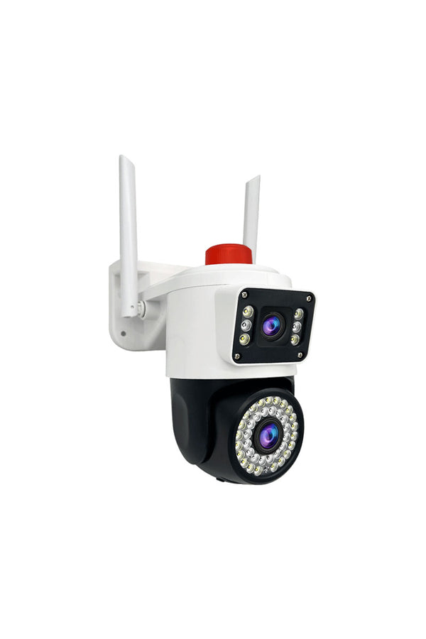 LF-006 4MP Çift Lens WiFi Güvenlik Kamerası 120° Panoramik Gece Görüşlü IP Kamera