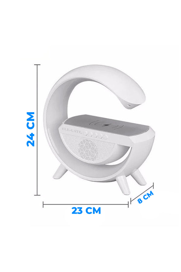 G Bluetooth Hoparlör & 15W Kablosuz Şarjlı Akıllı Gece Lambası