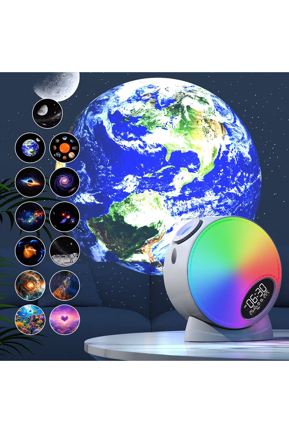 Projector Galaxy Işık Bluetooth Hoparlörlü Yıldız Projektörü