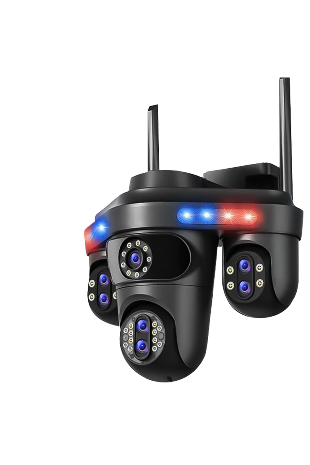 SNR3 7 Lens 3.5MP 4 Ekran PTZ WiFi Güvenlik Kamerası 30X Zoom IP66 Gece Görüşlü