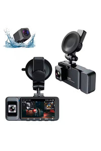 K02 ProMax 4K 3 Kameralı Araç İçi Kamera GPS WiFi Gece Görüşlü Ön Arka İç Kayıt