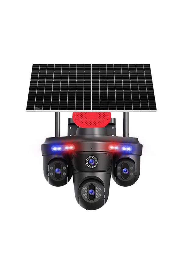 SNR3 7 Lens 3.5MP 4 Ekran PTZ WiFi Güvenlik Kamerası 30X Zoom IP66 Gece Görüşlü