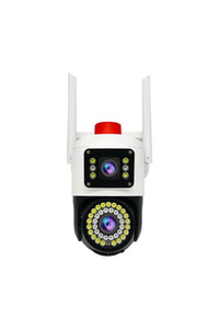 LF-006 4MP Çift Lens WiFi Güvenlik Kamerası 120° Panoramik Gece Görüşlü IP Kamera