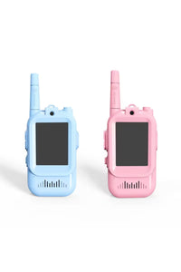 2 İnç Ekranlı Çocuk Telsizi Walkie Talkie 500m Menzil Type-C Şarjlı Oyuncak Telsiz