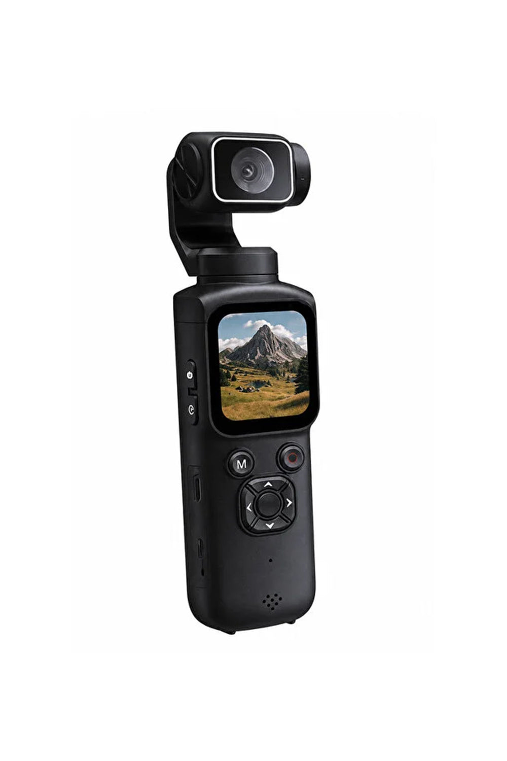 4K Pocket Gimbal Kamera WiFi Destekli 330° Döner Lensli Yüz Takipli Mini Vlog Kamerası