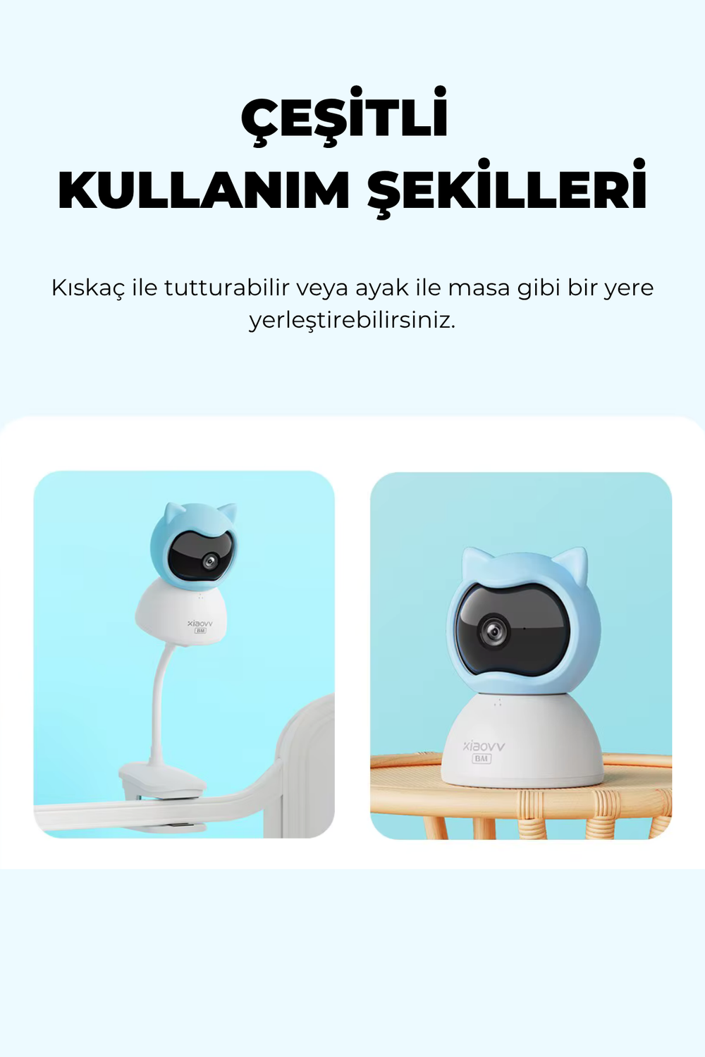 Q2BM 360° WiFi Bebek Kamerası