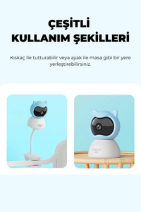 Q2BM 360° WiFi Bebek Kamerası