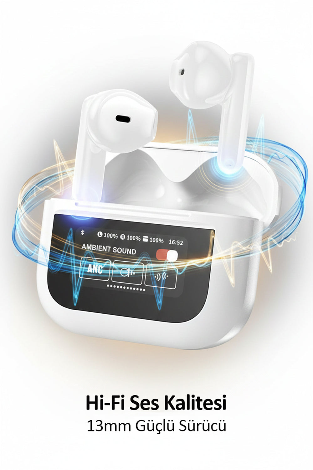 A11 Pro ANC & ENC Dokunmatik Ekranlı Bluetooth Kulaklık