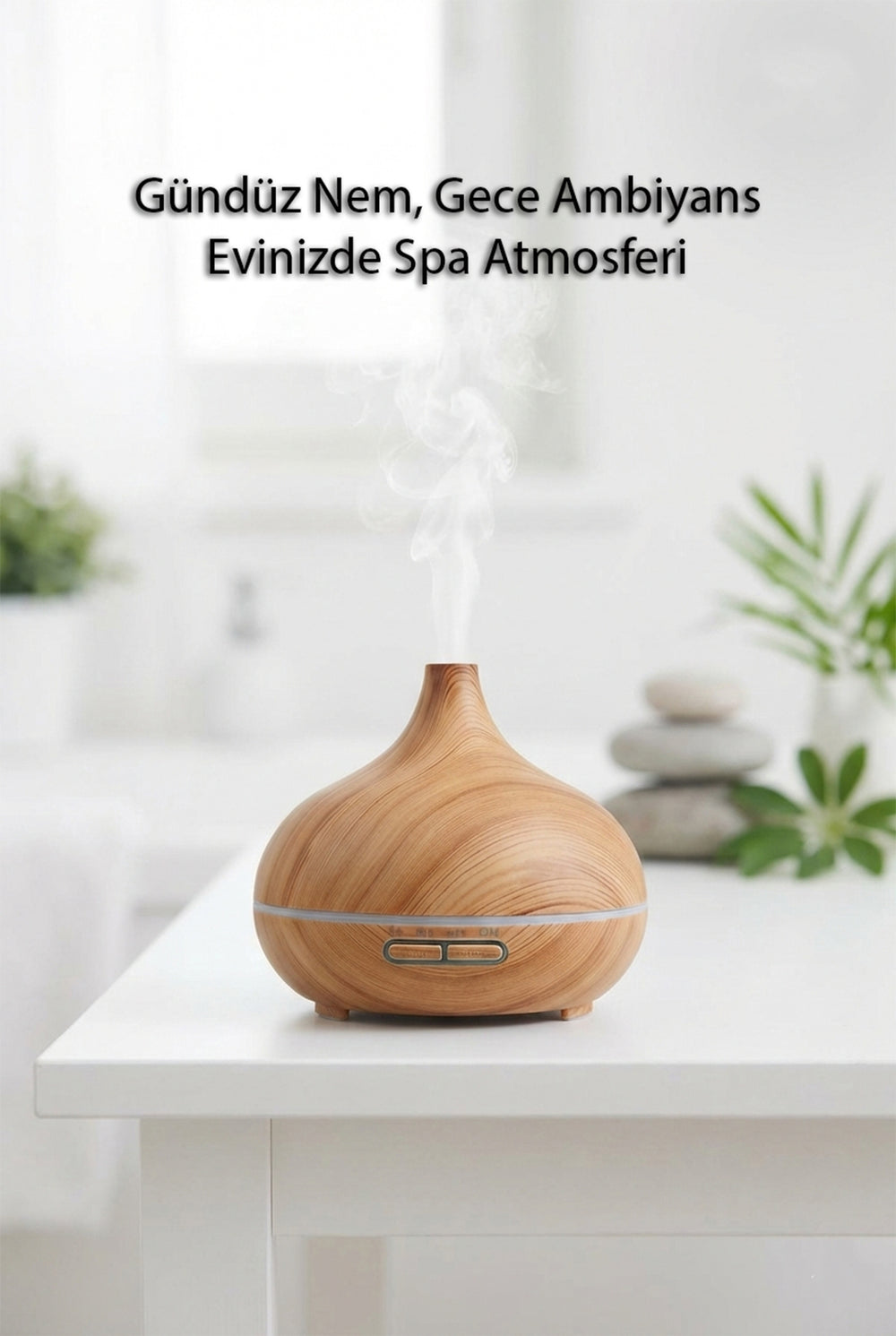 550ML Ultrasonik Aroma Difüzörü & Hava Nemlendirici