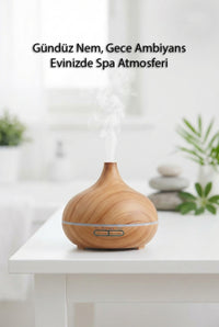 550ML Ultrasonik Aroma Difüzörü & Hava Nemlendirici
