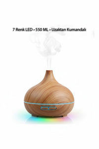 550ML Ultrasonik Aroma Difüzörü & Hava Nemlendirici