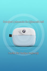 Anında Baskı Yapan Çocuk Fotoğraf Makinesi | Termal Baskı | Video Kayıt
