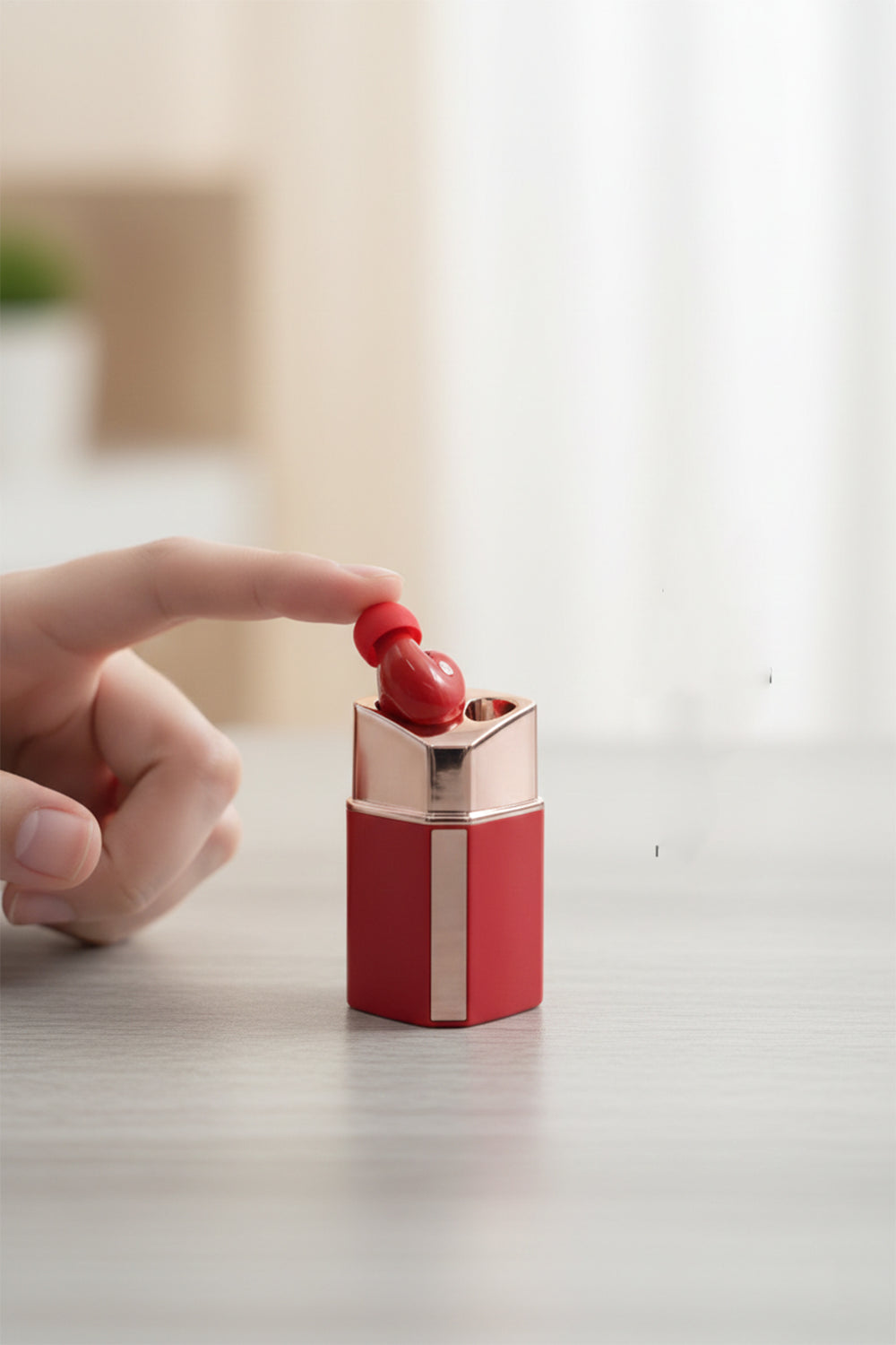 Ruj Tasarımlı Bluetooth Kablosuz Kulaklık | Dokunmatik Kontrol | Mikrofonlu