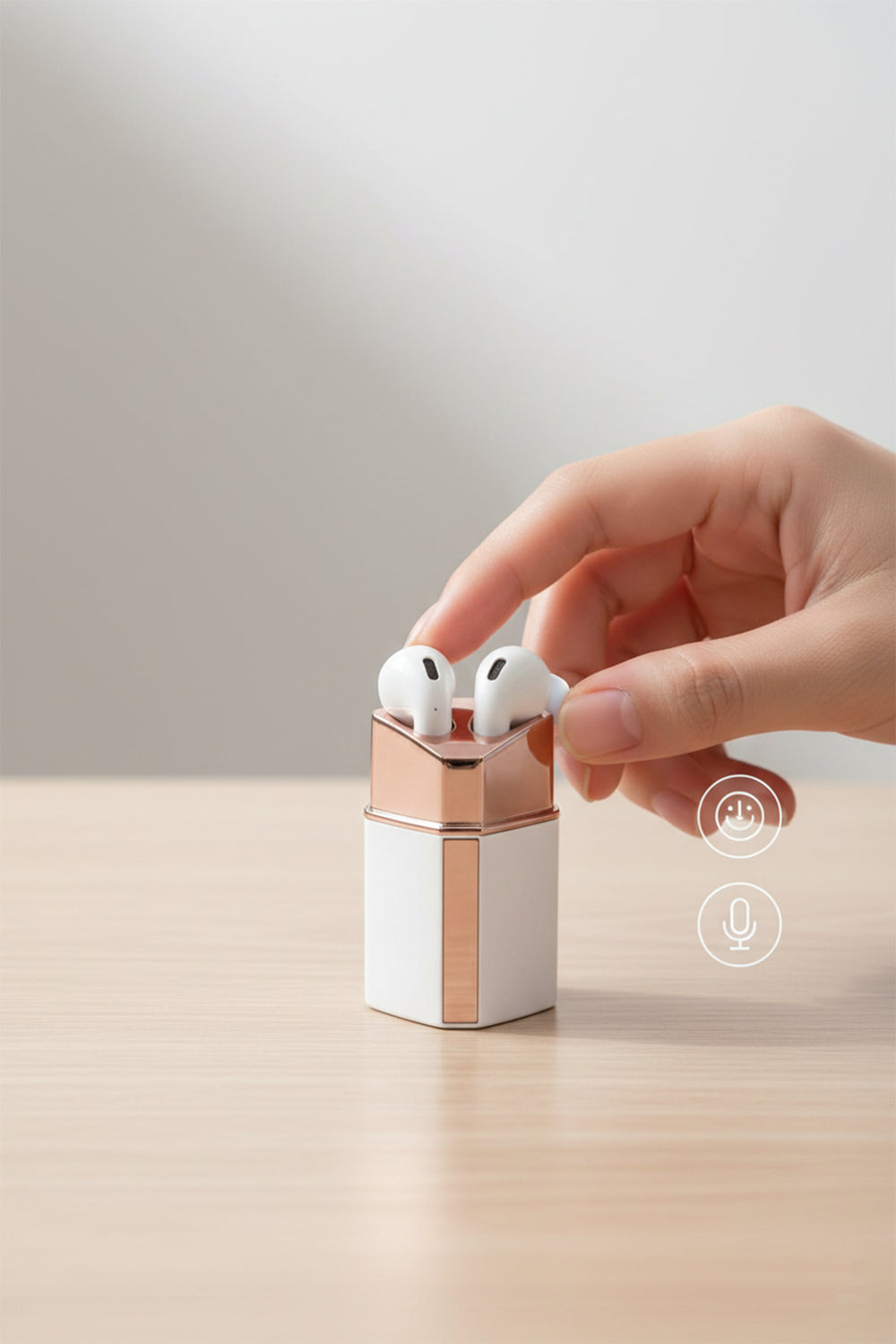 Ruj Tasarımlı Bluetooth Kablosuz Kulaklık | Dokunmatik Kontrol | Mikrofonlu