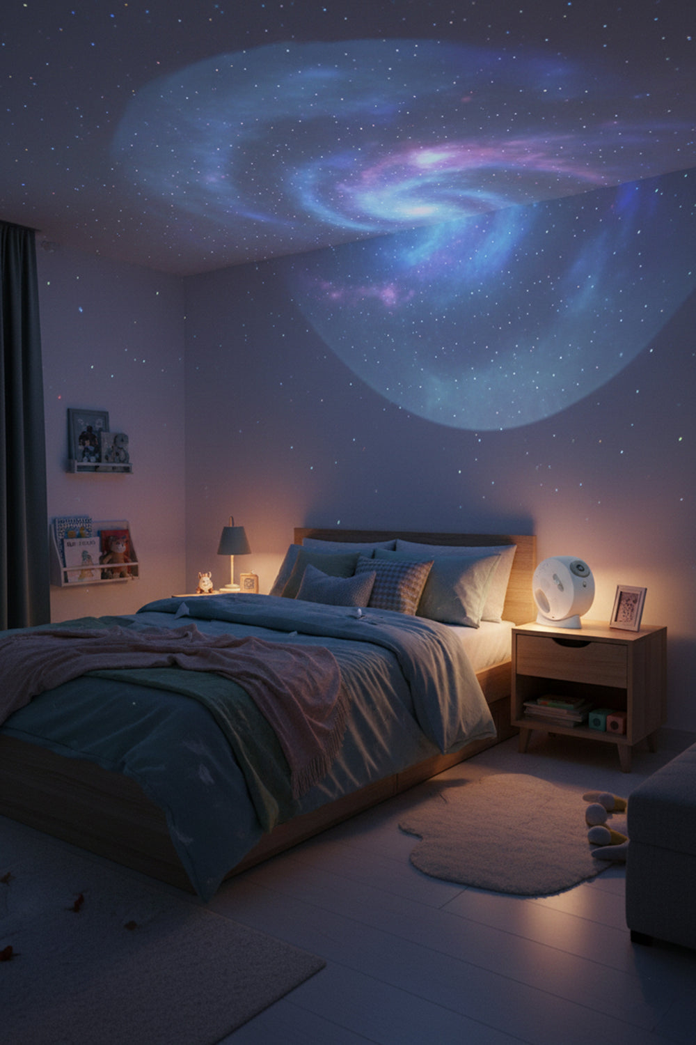 Projector Galaxy Işık Bluetooth Hoparlörlü Yıldız Projektörü