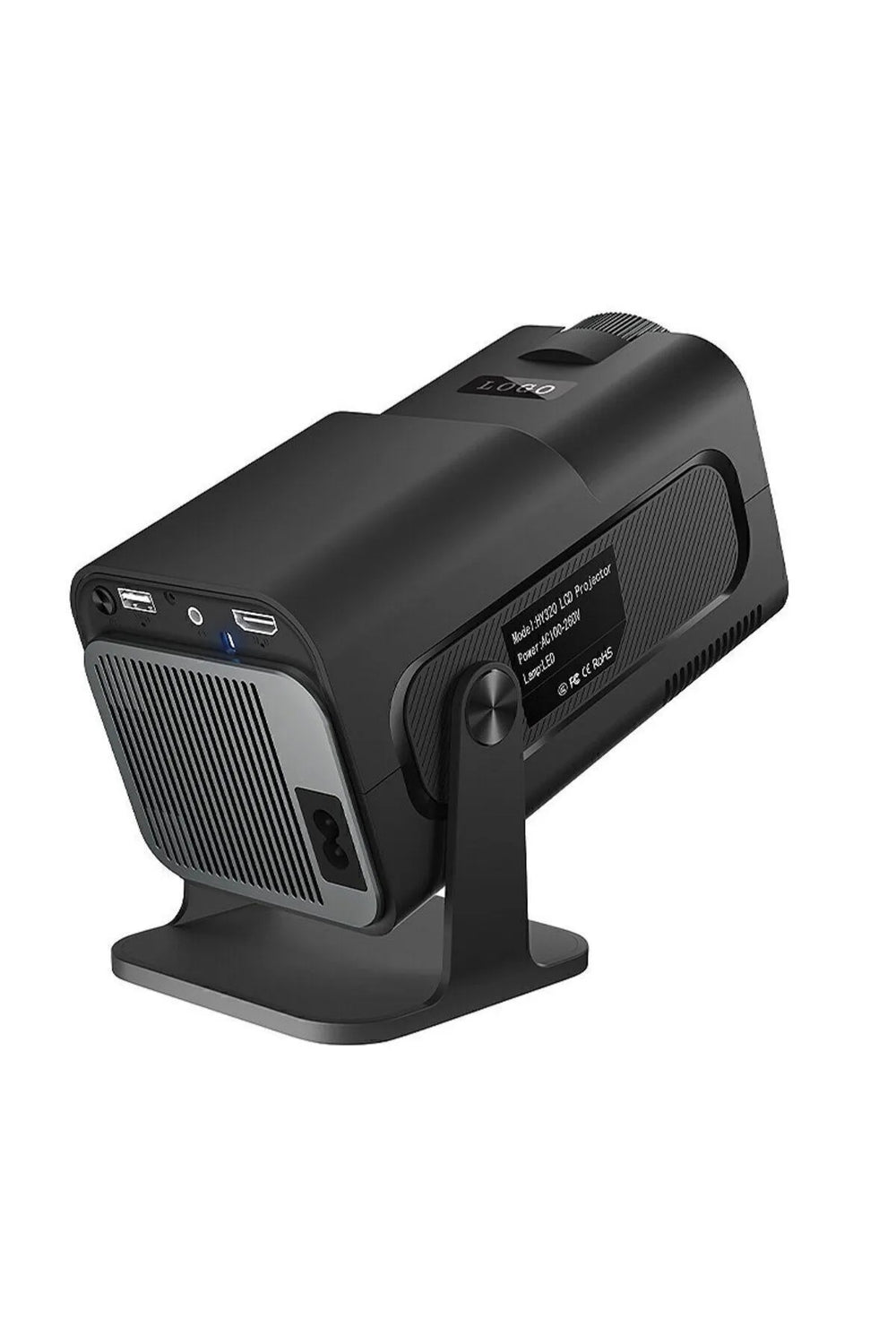 HY320 Mini Akıllı Projeksiyon | Android 11 | WiFi 6 | 180° Döner Lens